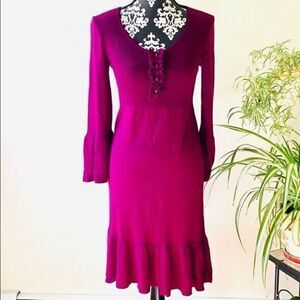 𝅺Spense New purple woven dress. Size S